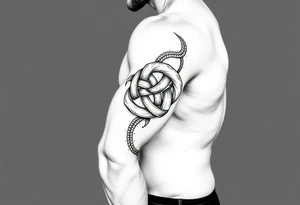 tibetan endless knot tattoo idea