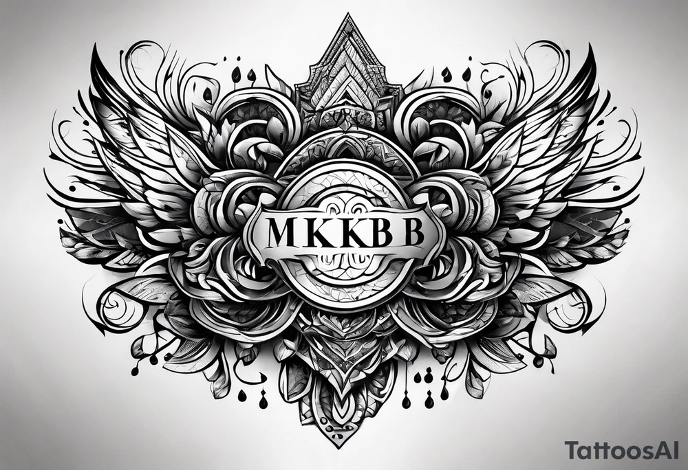 wrist tattoo with 
letters 
MKB tattoo idea