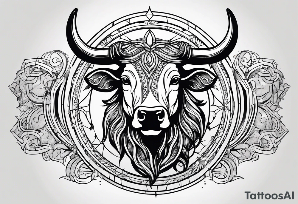 Taurus sun tattoo idea