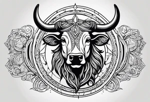 Taurus sun tattoo idea