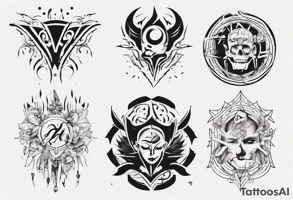 combining E and H tattoo idea