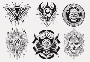 combining E and H tattoo idea