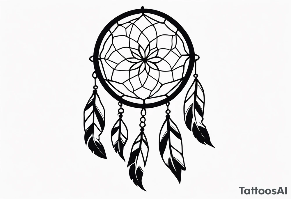 dream catcher tattoo idea