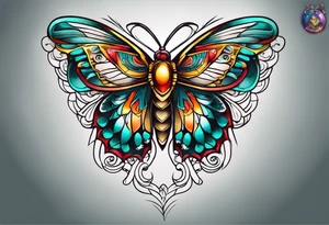 Moth in Mexico tattoo idea