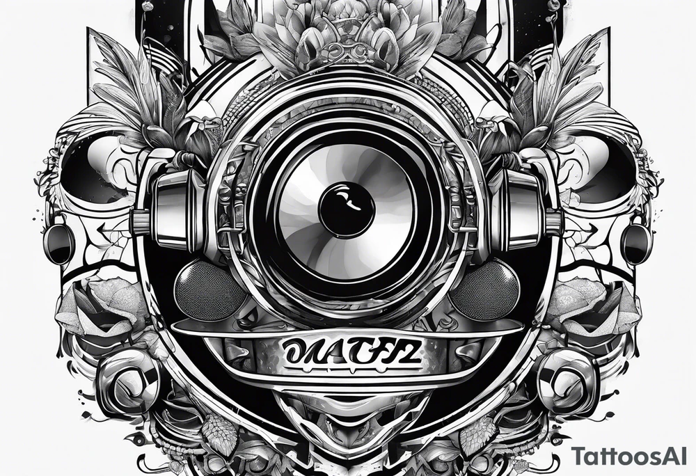 daft punkt making musik tattoo idea