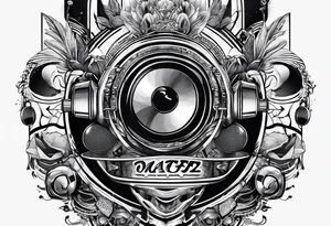 daft punkt making musik tattoo idea
