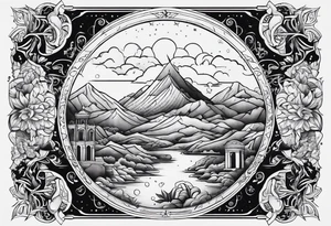 Representation of the book of Genesis tattoo idea
