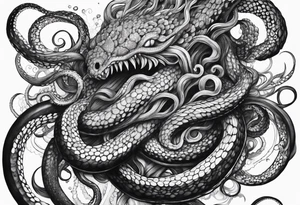 mass of tentacle tattoo idea