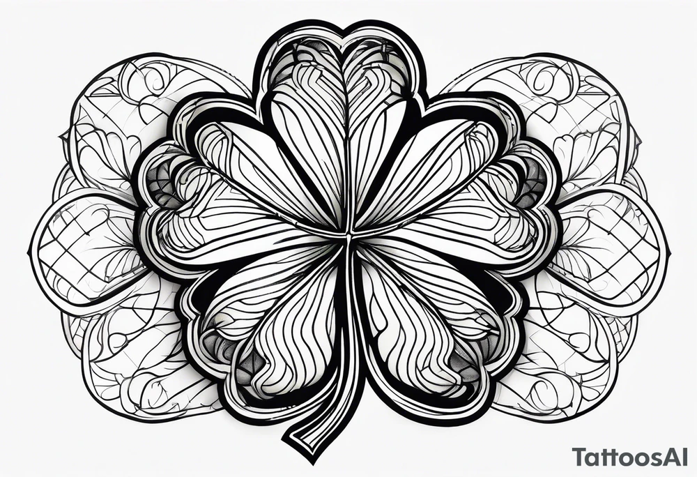 4 leaf clover tattoo idea
