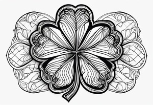 4 leaf clover tattoo idea