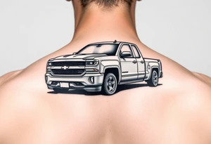 Chevy Silverado 1500 lowrider tattoo idea