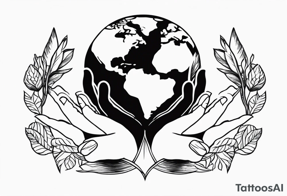 Gods strong hands holding the earth 🌎 tattoo idea