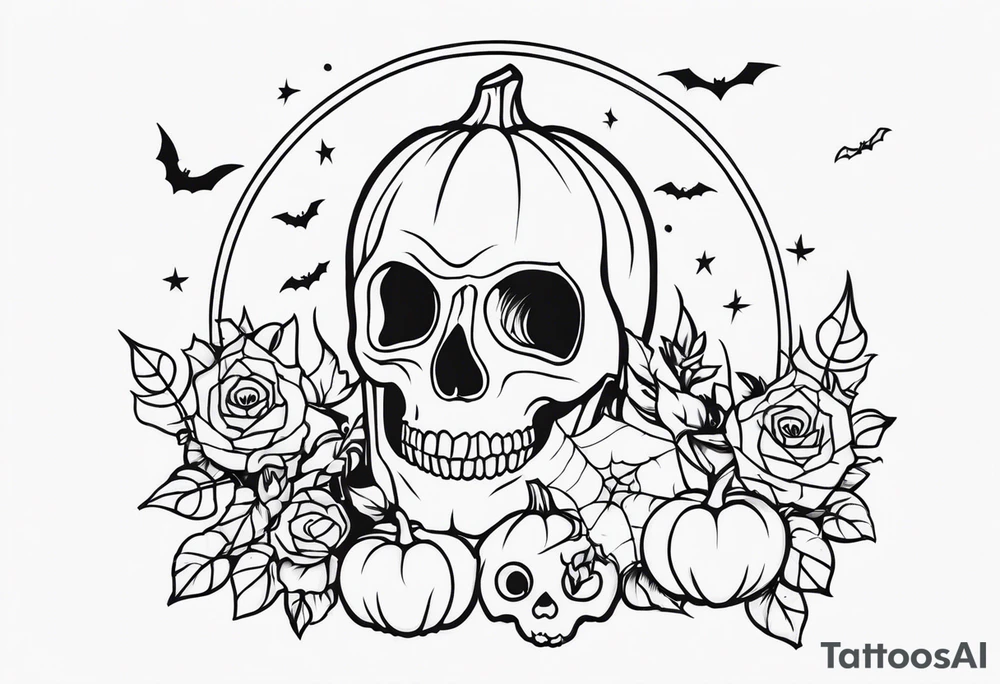 Halloween themed tattoo idea