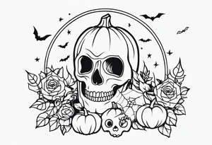 Halloween themed tattoo idea