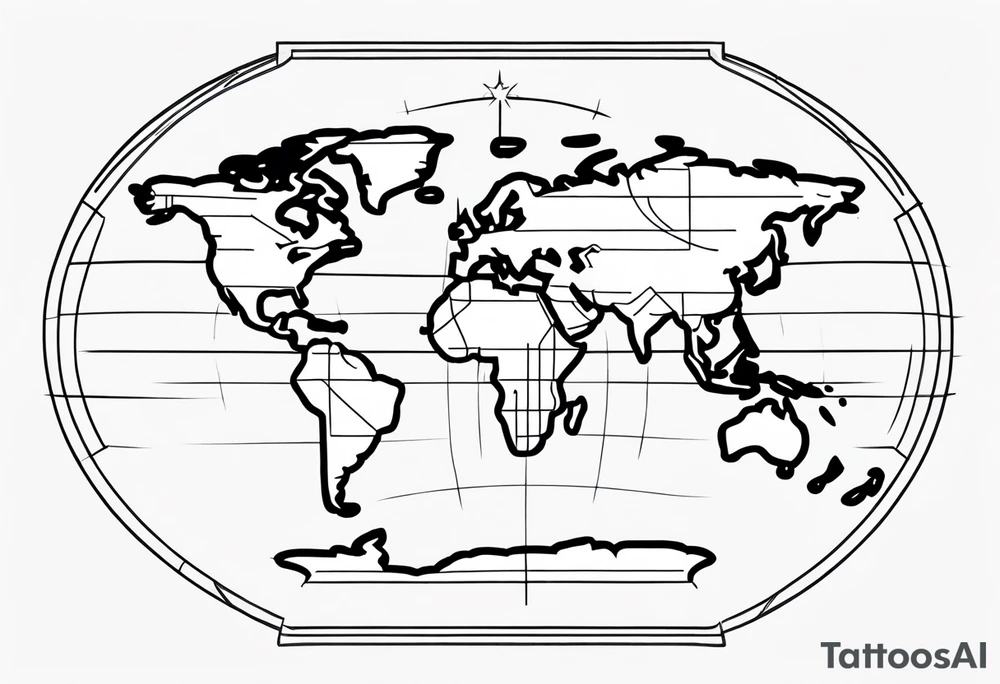 Equator line coordinates tattoo idea