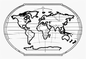 Equator line coordinates tattoo idea