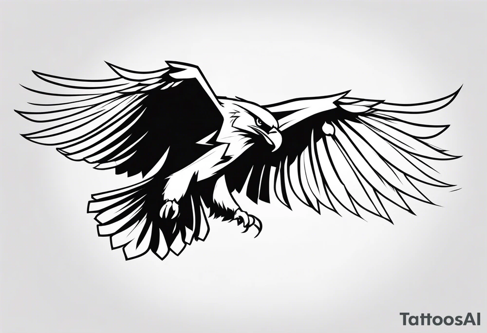 eagle figthing in air tattoo idea