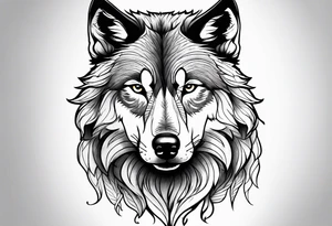 Wolf tattoo idea