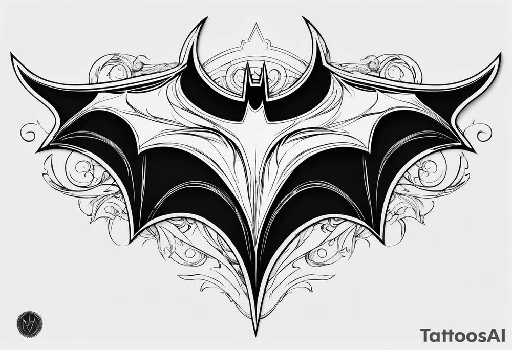 batman symbol by itself tattoo idea