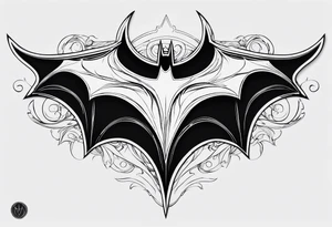 batman symbol by itself tattoo idea
