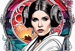 Star Wars Leia tattoo idea