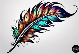 Indian feather tattoo idea
