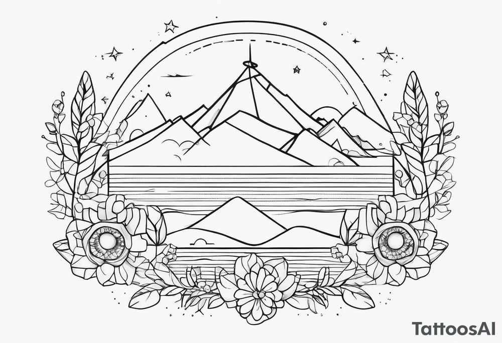 fine line geração z tattoo idea