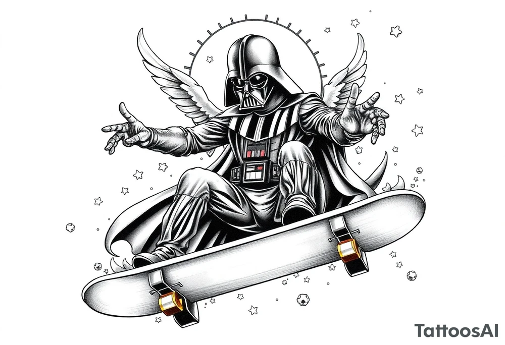 darth vader skateboarding, heaven, outdoors, harley davidson, bullets, puzzle
WORDS "Seth J. Carter"
12/29/88-01/06/24 tattoo idea