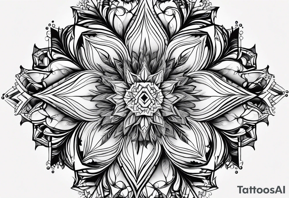 Fractal snowflake tattoo idea