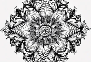 Fractal snowflake tattoo idea