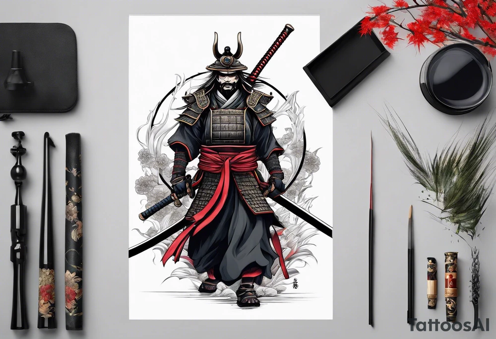 Samurai of death tattoo idea