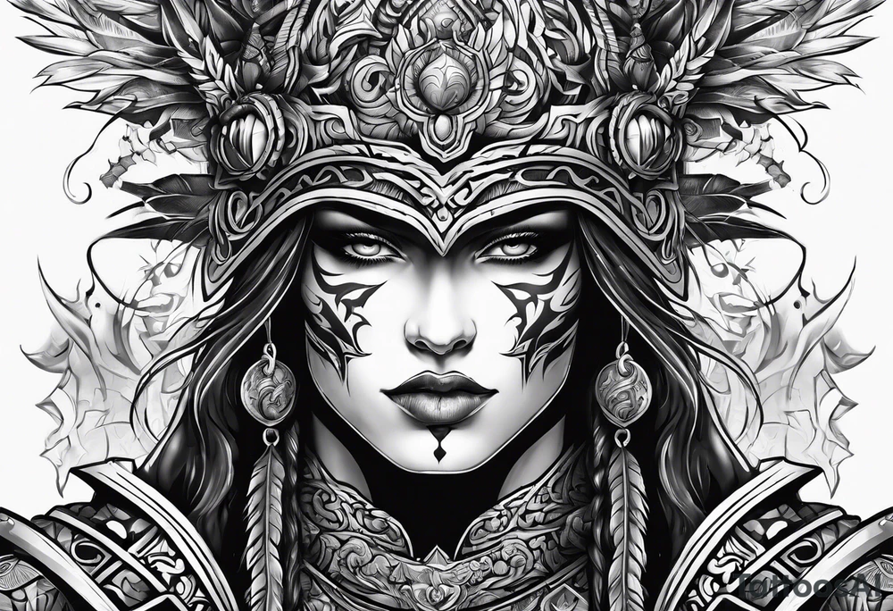 Warrior of Darkness tattoo idea