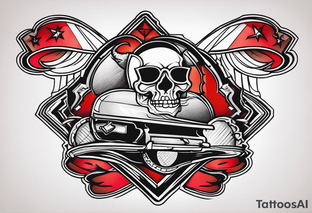 Rock a billy tattoo idea