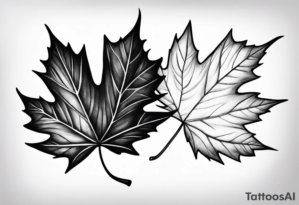maple leaf tattoo idea