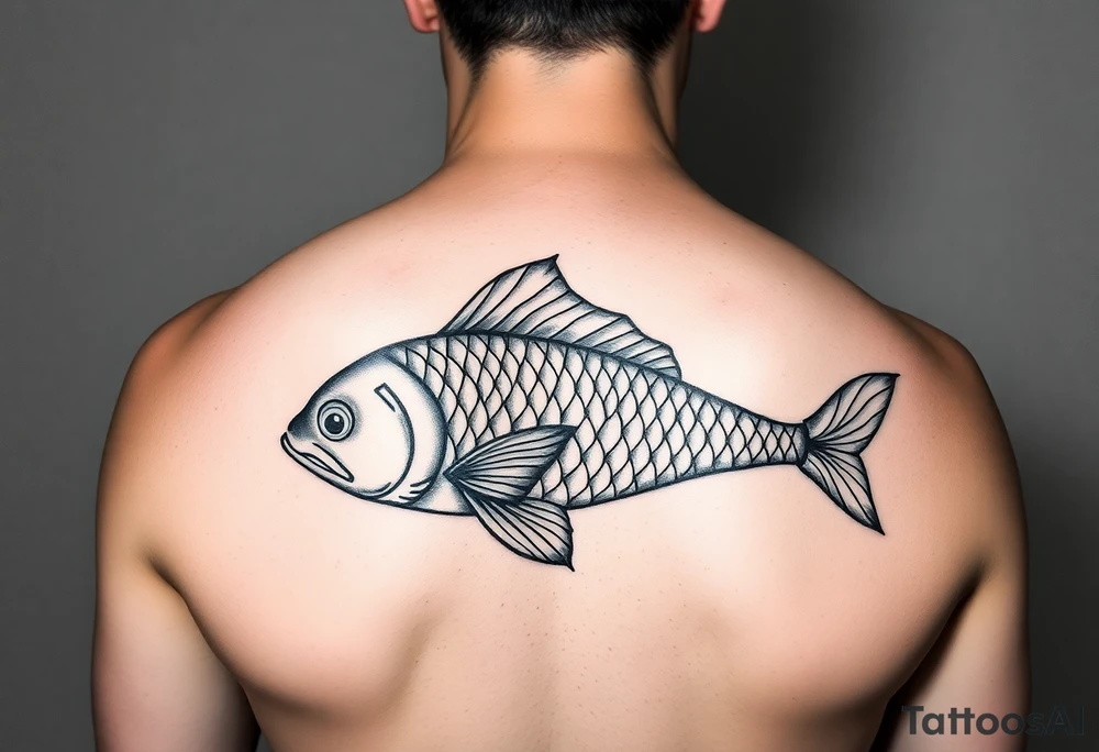 From the word “Pisces” create unique traits tattoo idea