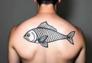 From the word “Pisces” create unique traits tattoo idea