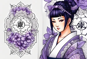 Hinata hyuga lilac tattoo idea