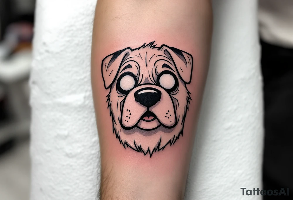 jake the dog from adventure time tattoo idea