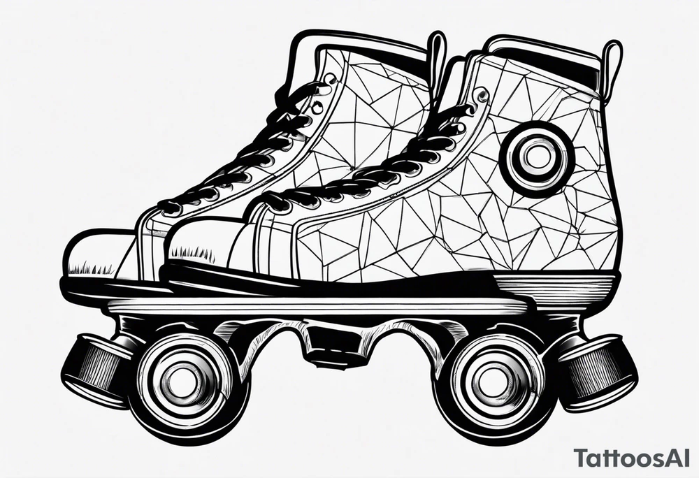 roller skates tattoo idea