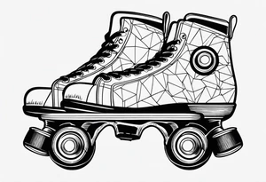 roller skates tattoo idea