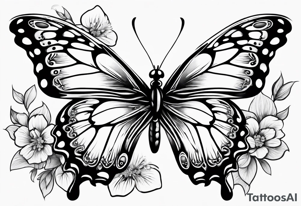 Butterflies tattoo idea