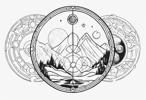 Gallifreyan with Star wars and Lord of the rings tattoo idea