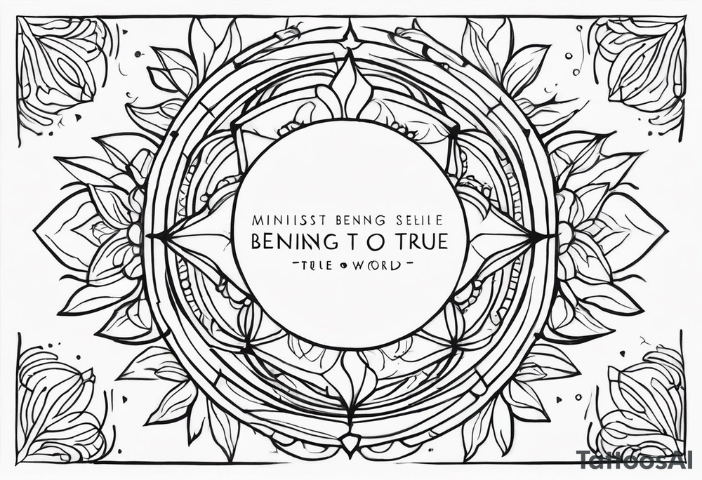 Being strong and true to self in a hard world
Feminine tattoo idea