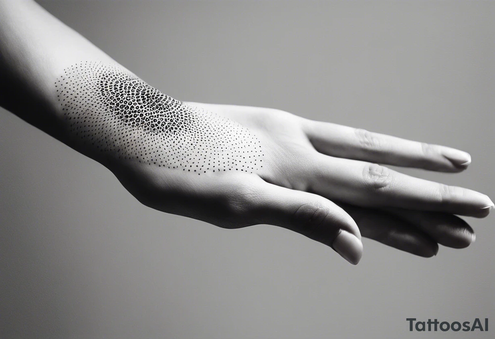 lines on hand tattoo idea