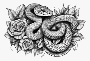 Snakes on the chest tattoo idea