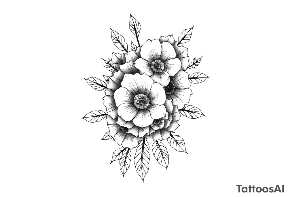 Western floral sleeve tattoo tattoo idea