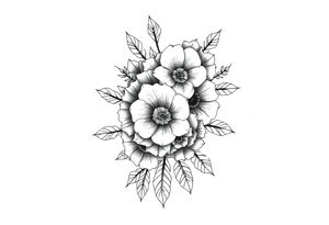 Western floral sleeve tattoo tattoo idea