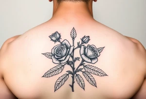 The name Clark. Roses weed tattoo idea