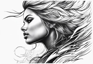 Lightning storm tattoo idea
