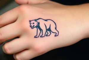 University of Northern Colorado bear mascot full standing up bear tattoo idea